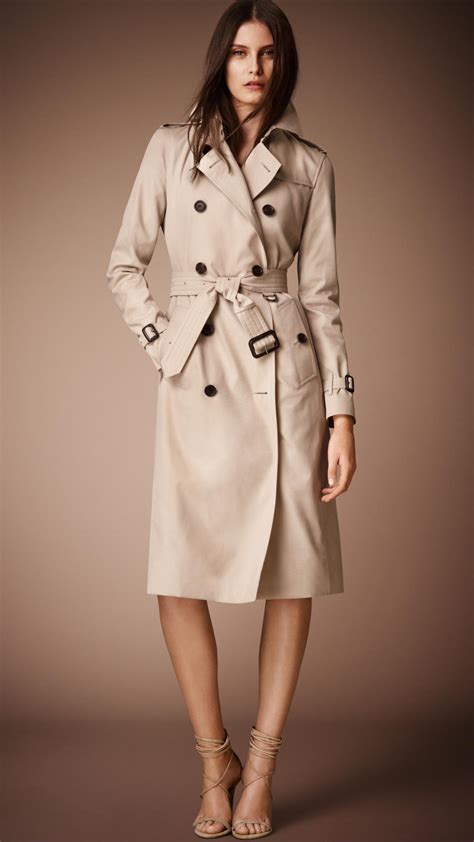 burberry kensington long trench|Burberry trench coat size guide.